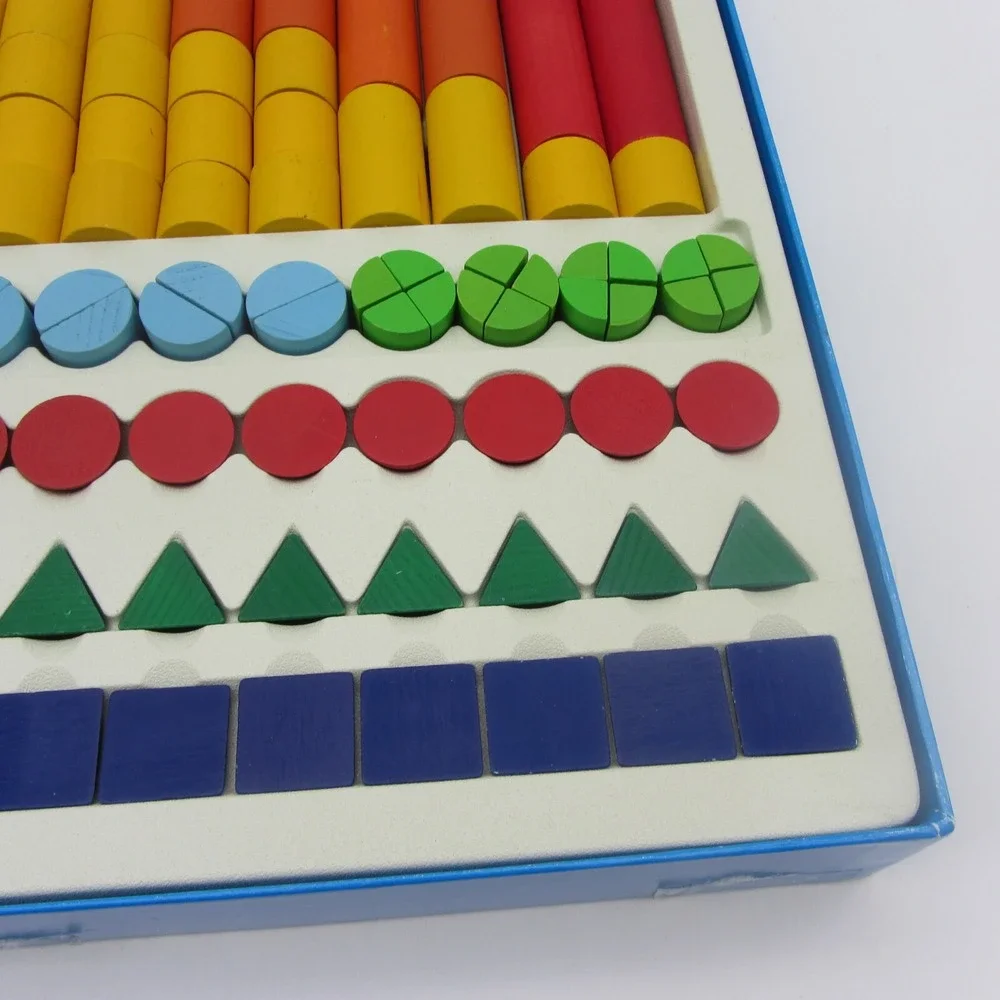 Cubics II Wooden Block Set COMPLETE Brain Math Educational Preschool Colorful